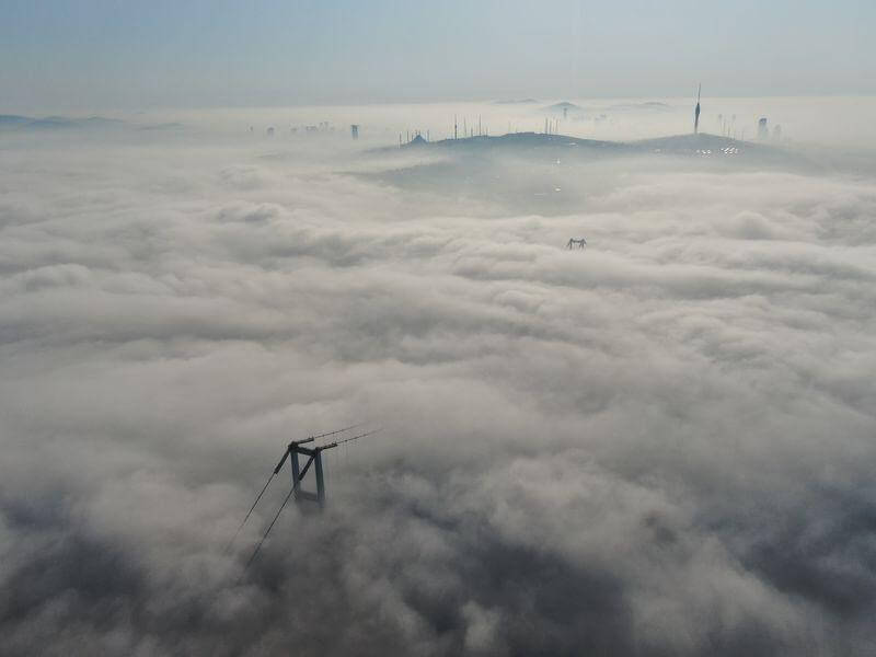 تصاویری از مه غلیظ استانبول 27 مهر 98